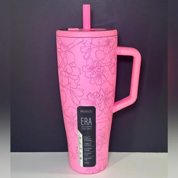 Brumate Cherry Blossom 40oz Era BNWT - Picture 1 of 6